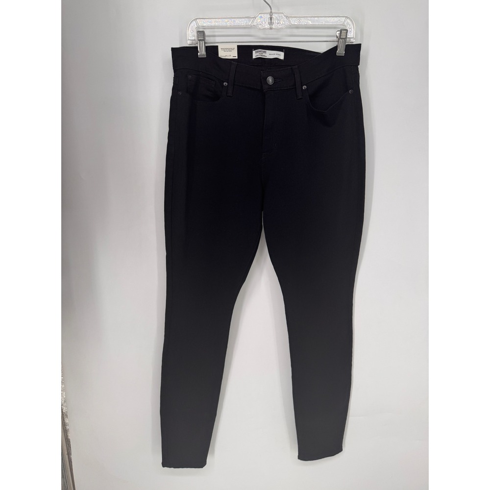 Signature by Levi Strauss & Co. Jeans Women 14L Black NWT Mid-Rise Skinny 5231
